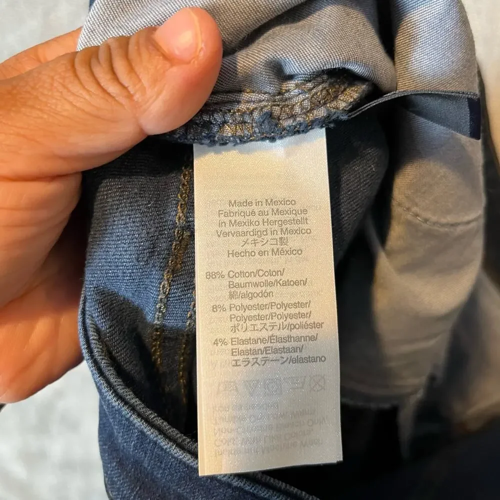 Madewell Petite Curvy High-Rise Skinny Blue Jeans in Hayes Wash Size 35P Women's - Picture 8 of 9